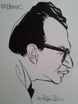 Dave Brubeck caricature
